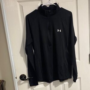 Under Armour 1/4 Zip Black Long Sleeve- Woman’s